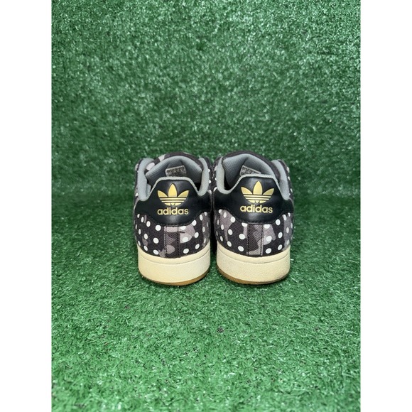 Adidas Superstar Shoes Women 8.5 Mens 7 Black Polka Dot Shell Toe Casual Sneaker - Picture 6 of 9